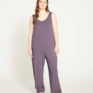 Purple Sleeveless Jumpsuit